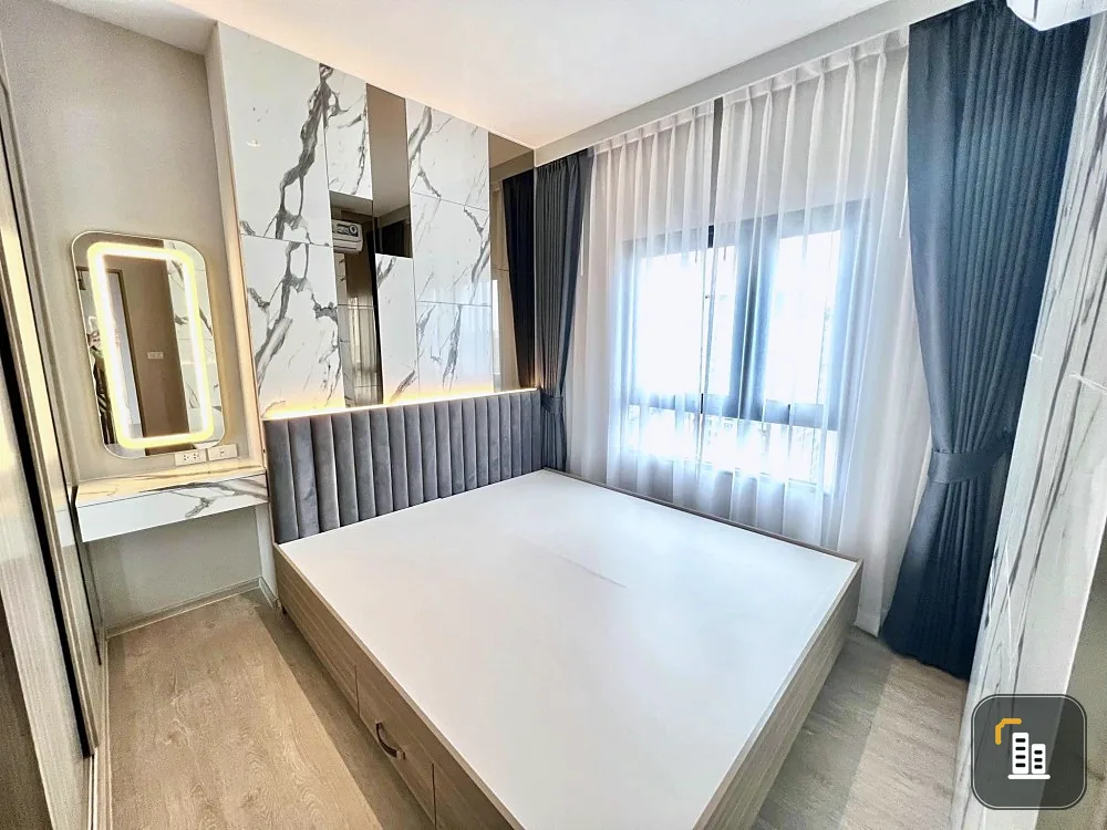 For rent: Altitude Unicorn Sathorn - Tha Phra, high floor, very spacious room, beautifully decorated, good like this, book now.