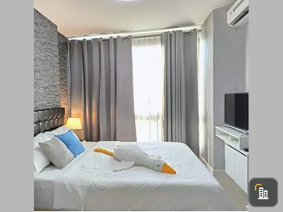 For sale, for rent, I Condo Sukhumvit 103, a nice room, fully furnished, just bring your suitcase and move in.