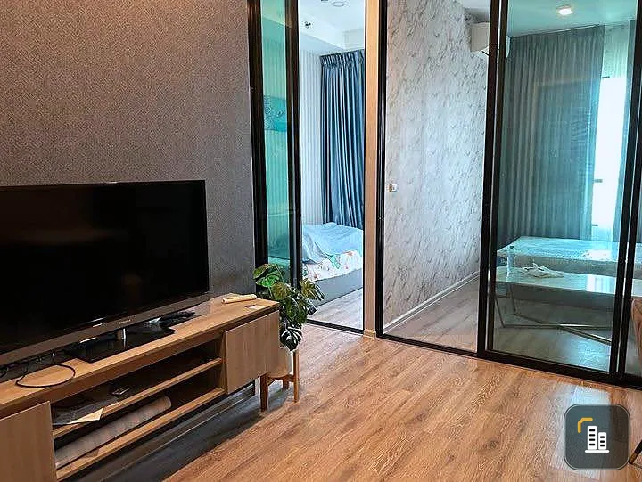 For sale: Knightsbridge Collage Ramkhamhaeng, 22nd floor, high view, open, no buildings, very comfortable to the eyes, wallpaper in the whole room.