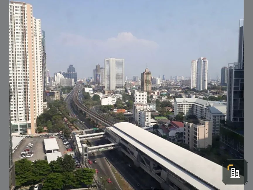 Condo for rent, Q House Sathorn, bedroom overlooking the city, high floor room, wake up in the morning to be comfortable, hurry up