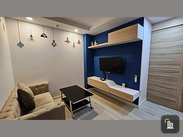 For rent: V Condo Salaya, 6th floor, good air, beautiful view in the middle of a golf course, fully furnished room, nice to live in, book now, urgentl