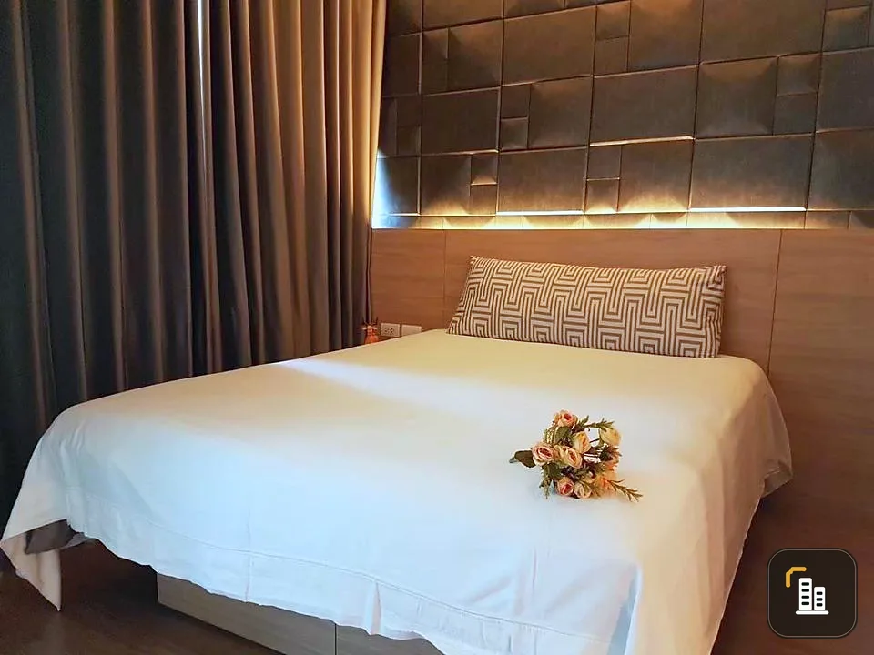 For sale, for rent, U Delight Residence Riverfront Rama 3, with good wallpaper, lots of built-in furniture, urgent