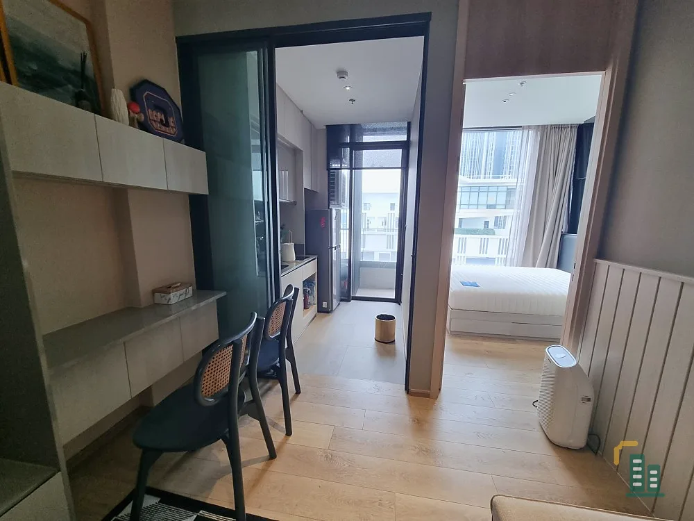 For rent: The Fine Bangkok Thonglor-Ekkamai, high floor, spacious room, fully furnished, just come and move in. Book now!