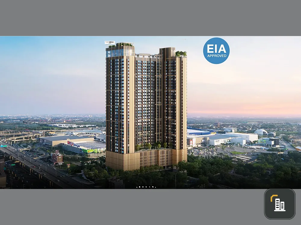 Selling down payment Noble New Mega Plus Bangna, 7th floor, not very high, room next to the garden, lots of freebies, come and reserve now.