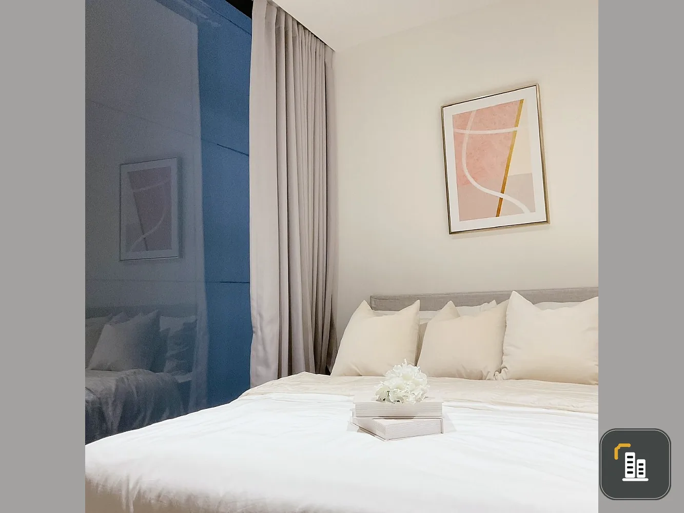 For rent!! Finn Asoke condo, 4th floor, Building B, swimming pool view, fully furnished room, move in immediately!!