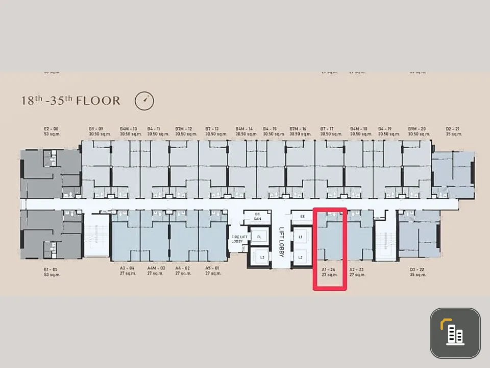 Selling a reservation slip for Aspire Onnut Station, 25th floor, project on Sukhumvit Road. Interested in booking urgently, don't miss it.