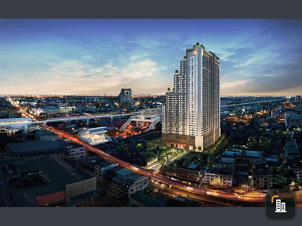 Selling down payment, The Living Ramkhamhaeng, 9th floor, not very high, studio room, convenient transportation, hurry and reserve now.