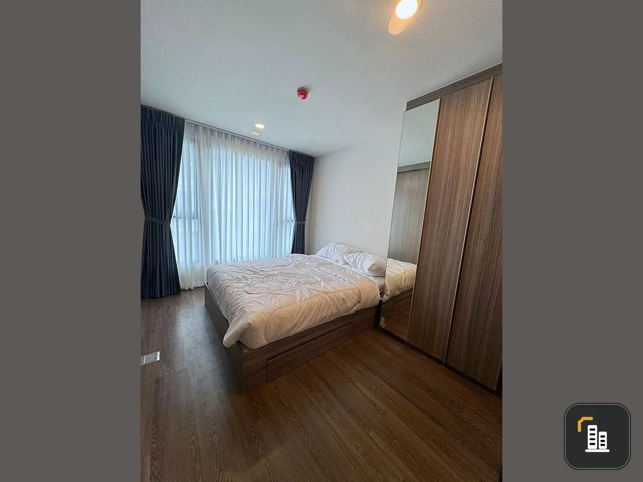 For rent Origin Ramintra 83 station Bed room Plus Built-In, complete with electrical appliances, ready to move in immediately