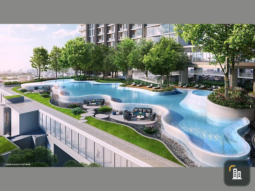 Selling down payment, date and time at Chao Phraya, rare location, 24th floor, Rama 8 Bridge view, can see the beautiful river bend.