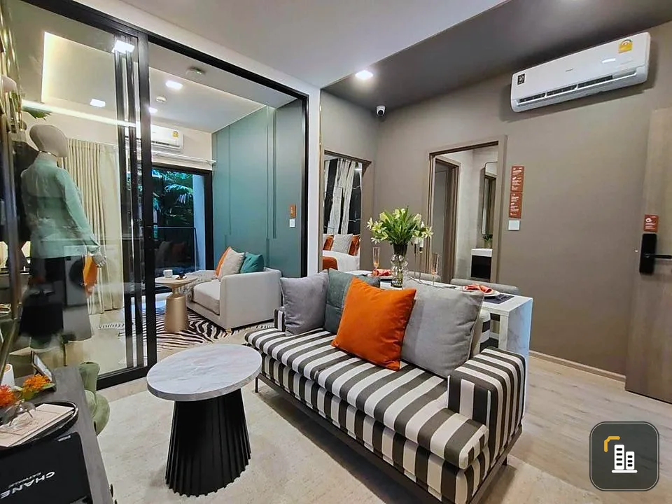 For sale: Matrix District Lat Phrao, fully furnished, pets allowed, 2-layer soundproof walls, must reserve now.