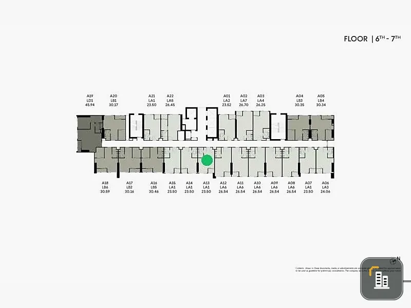 Down payment sale, Cobb Kaset Sripathum, 2-storey high ceiling room, balcony not attached to anyone, city view, don't miss it.