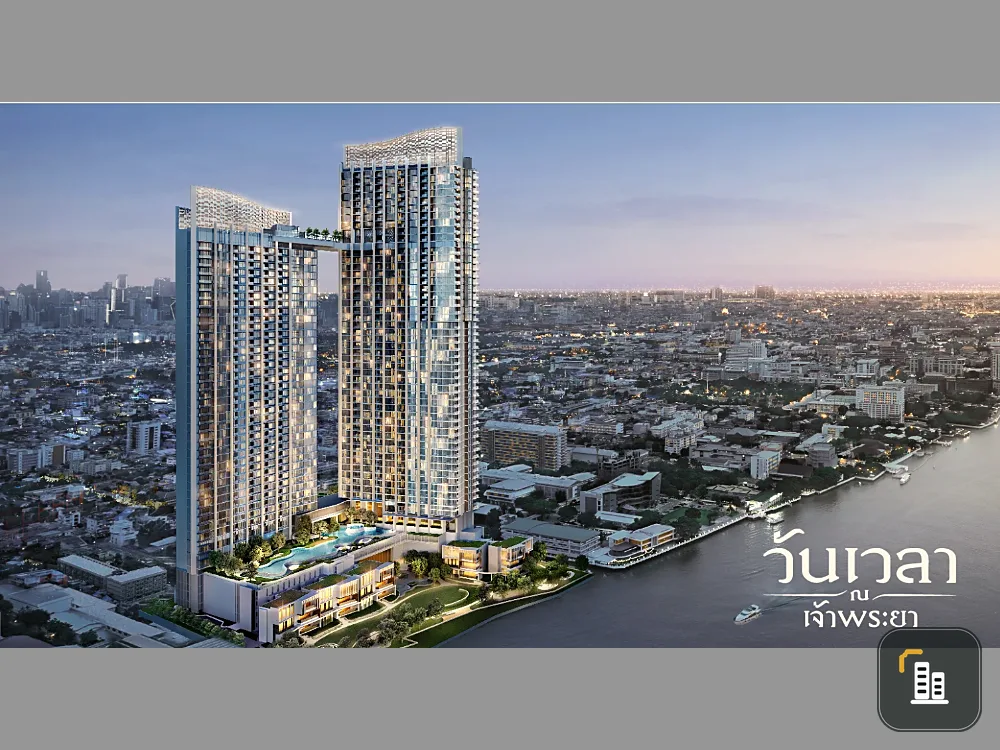 Selling down payment, Wan Wela Na Chao Phraya, 12th floor, spacious room with Chao Phraya River view, you can't miss it.