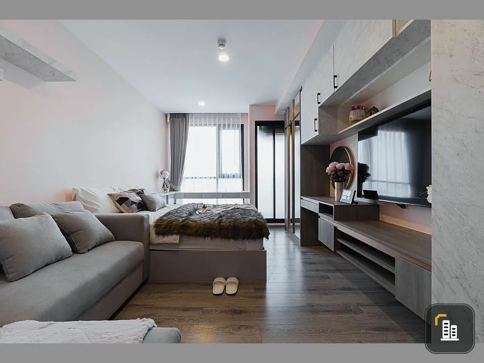 Down payment sale, Knightsbridge Collage Sukhumvit 107, 10th floor, 1 bedroom, beautifully decorated, book first, get it first.
