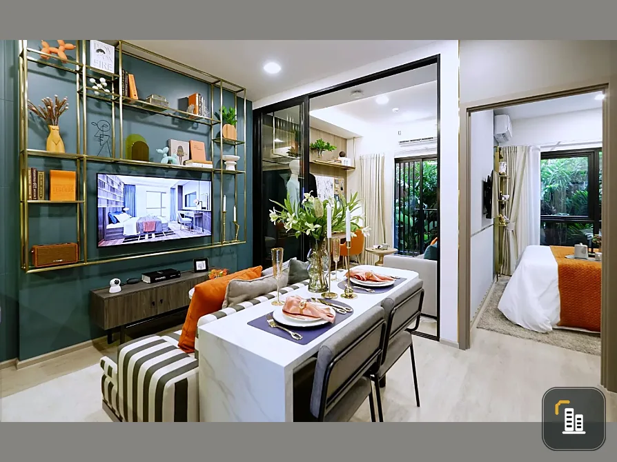 Selling down payment, Matrix District, Lat Phrao, 18th floor, spacious room, private, animal lovers, don't miss out, hurry and book now!
