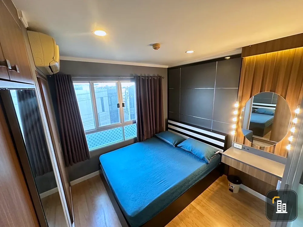 For sale, for rent!! Lumpini Ville condo, Phatthanakan-Phetchaburi New Road, 4th floor, Building D2, beautiful room, good location, don't miss!!