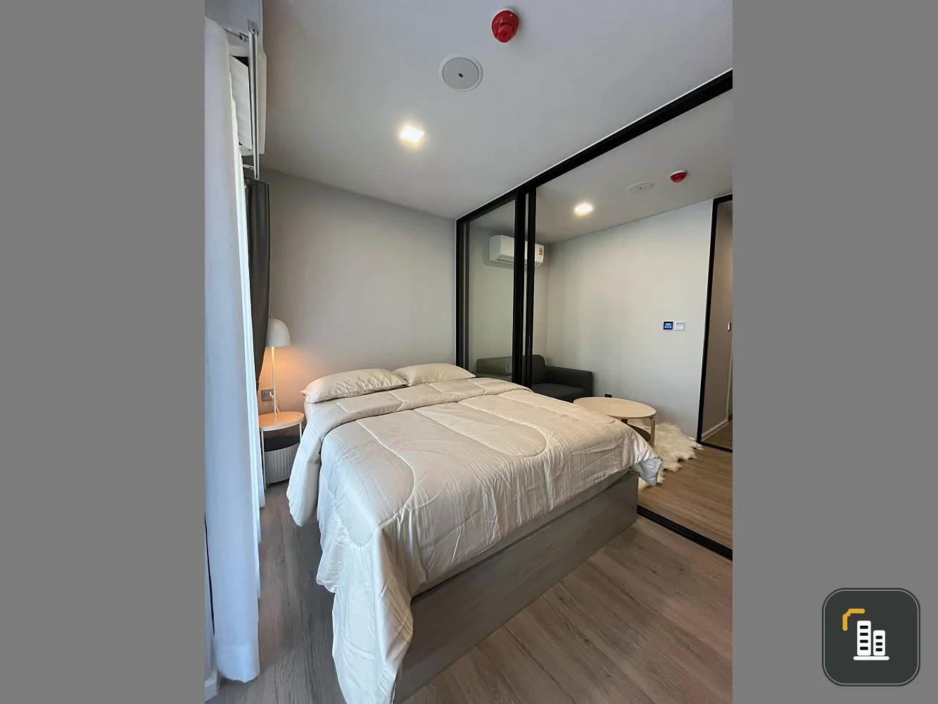 For rent: Atmoz Flow Minburi, 5th floor, swimming pool view, good atmosphere, fully equipped, just bring your bags and move in.