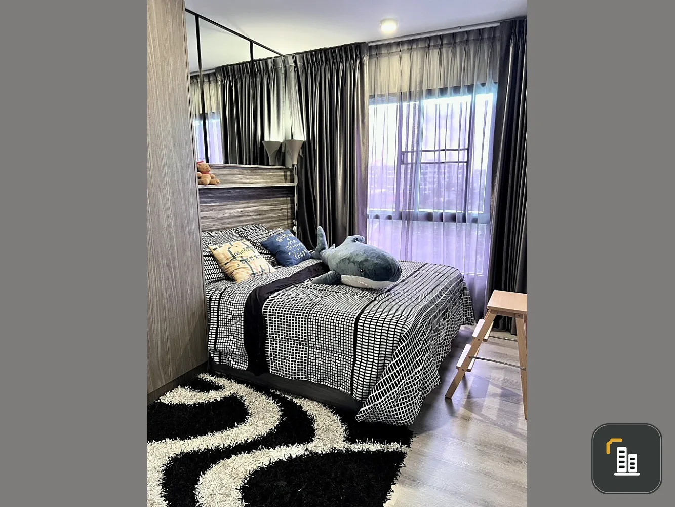 Urgent sale: Notting Hill Sukhumvit 105, 6th floor, corner room, private, spacious, fully furnished, don't miss it.