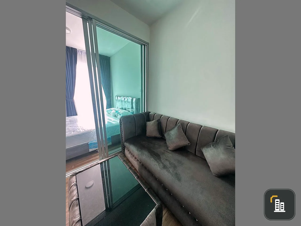 For sale, for rent, A Space Mee Ratthanathibet, high floor, beautiful view, complete electrical appliances and furniture, ready to move in