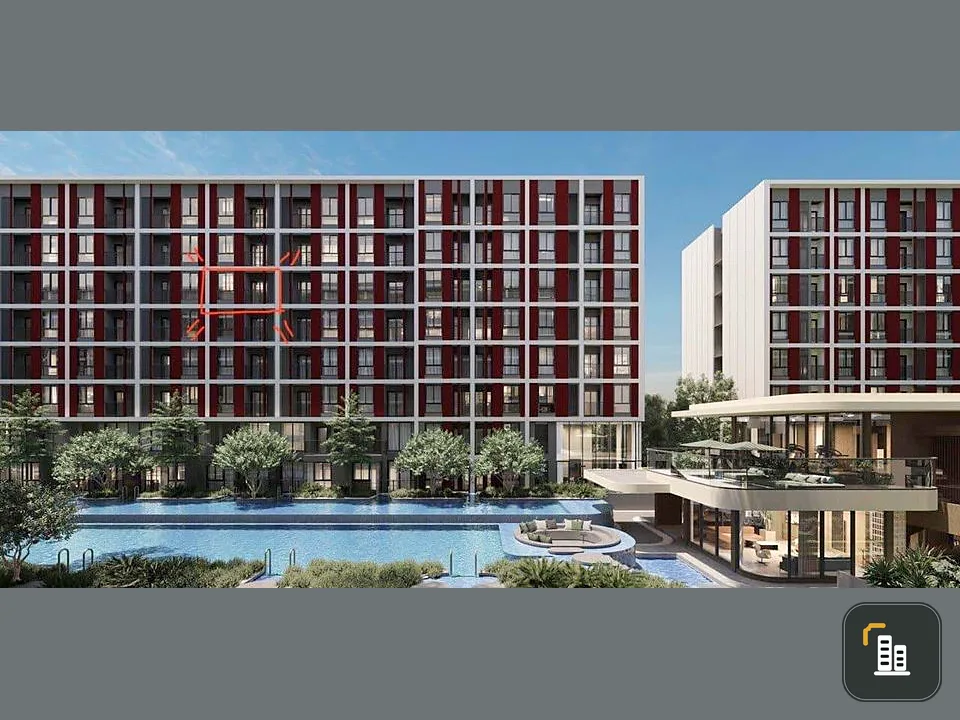 Selling down payment, New Core Kukot Station, Building D, 5th floor, garden view, shopping mall in front of the condo, convenient transportation, must