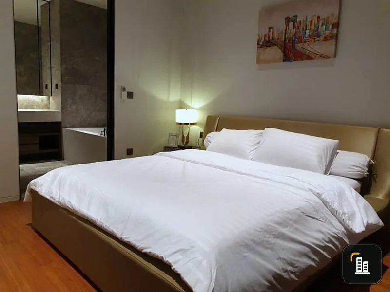 For rent, Banyan Tree Residences Riverside, decorated simply but luxurious, very pleasant, beautiful room, fully furnished.