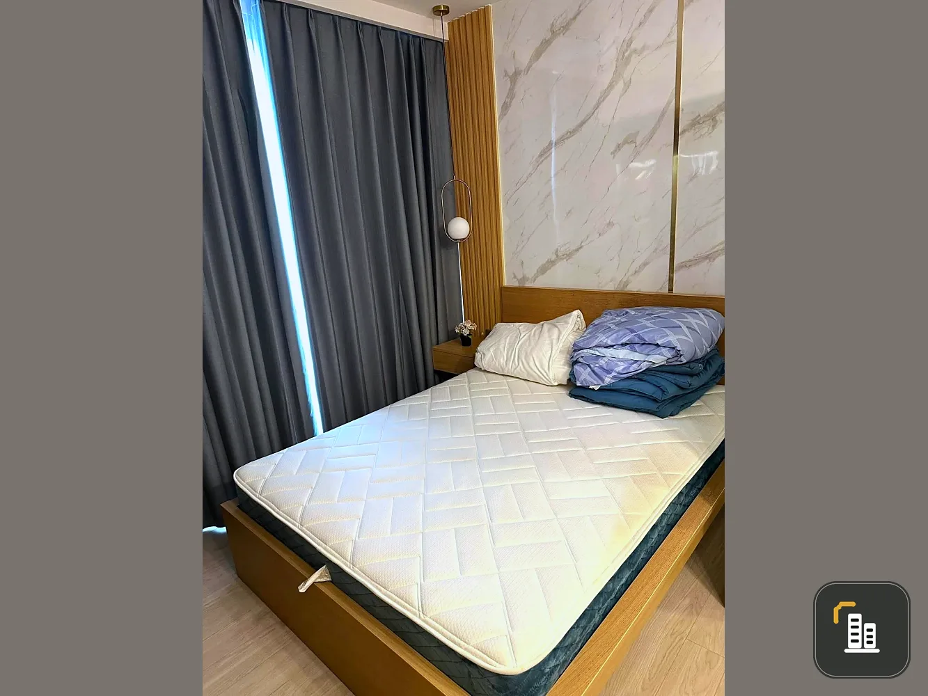 Condo for rent, One Nine Five Asoke-Rama 9, fully furnished room, ready to move in, 35th floor, city view, hurry and reserve before you miss out.