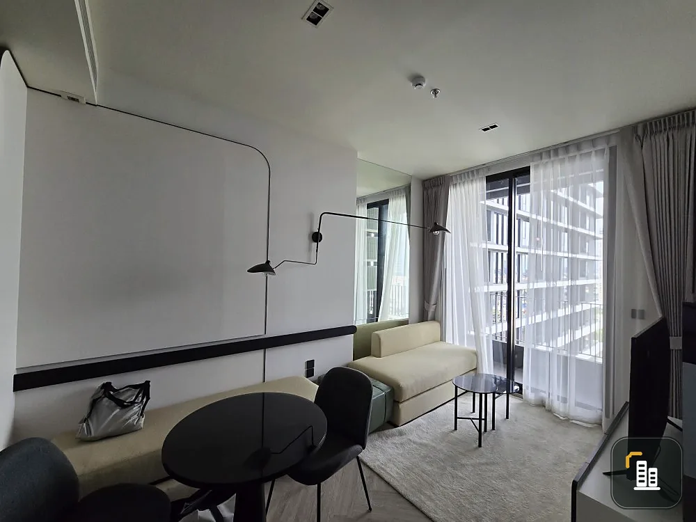 For rent: Chapter Charoen Nakhon-Riverside, fully furnished room, lots of usable space, full functions, comfortable living, urgent