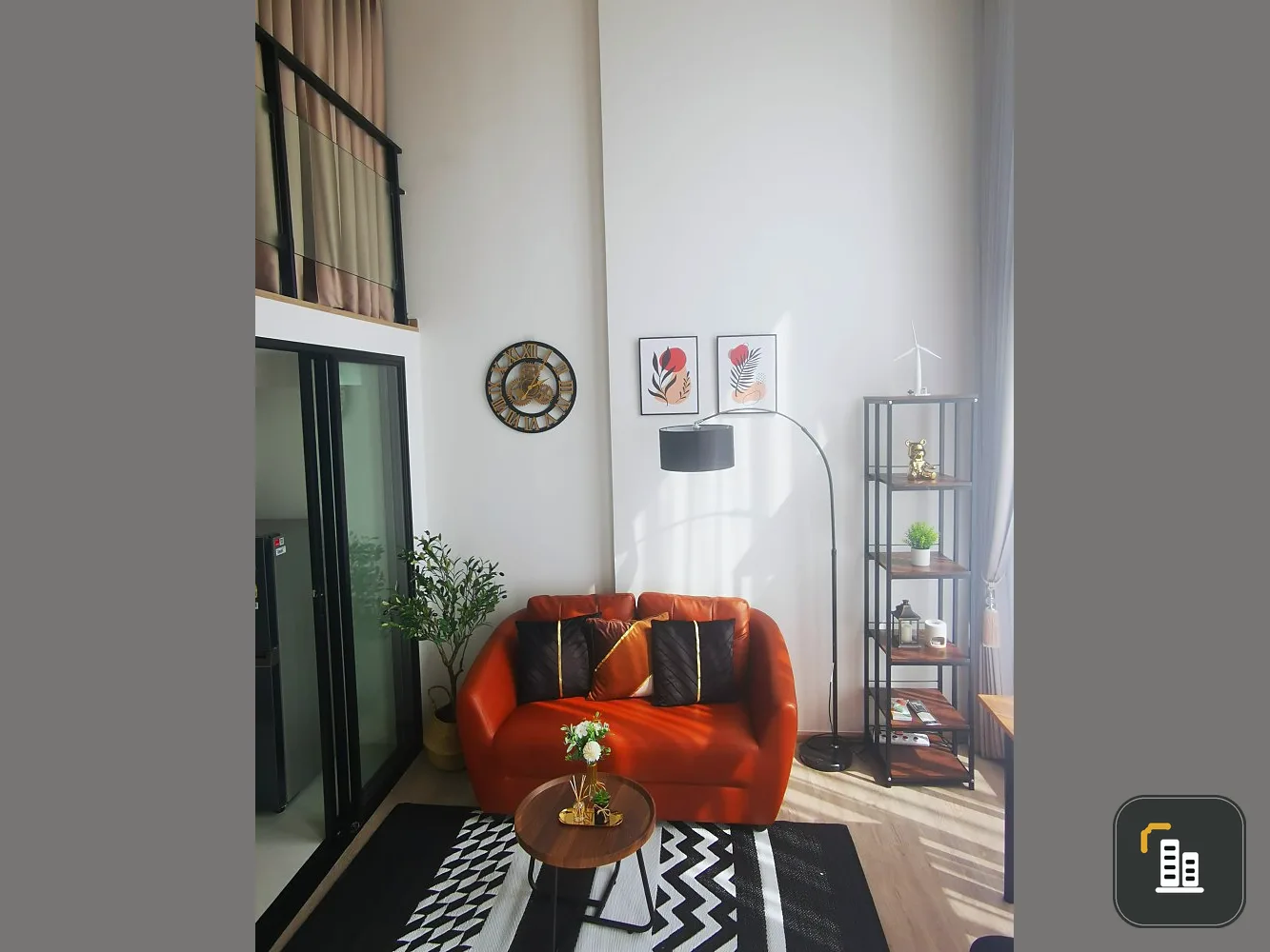 Condo for rent Origin Plug&Play Nonthaburi Station Duplex room, 21st floor, city view, complete here, book now