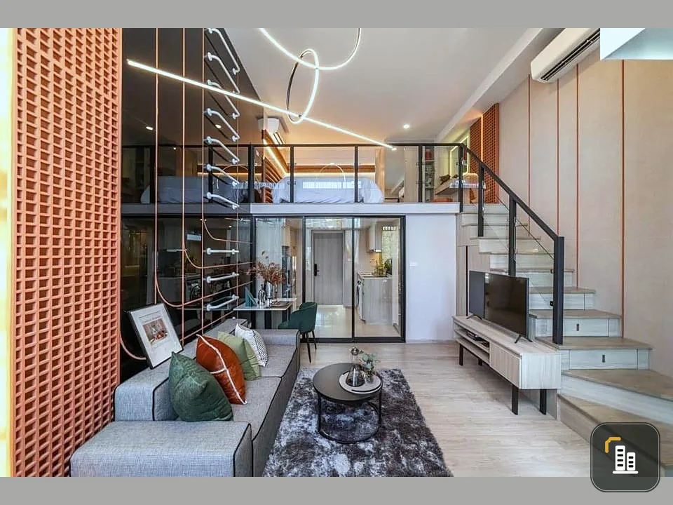 Selling down payment Origin Plug & Play Srinakarin, high floor, duo space room, fully furnished, if you don't reserve, you'll miss out.