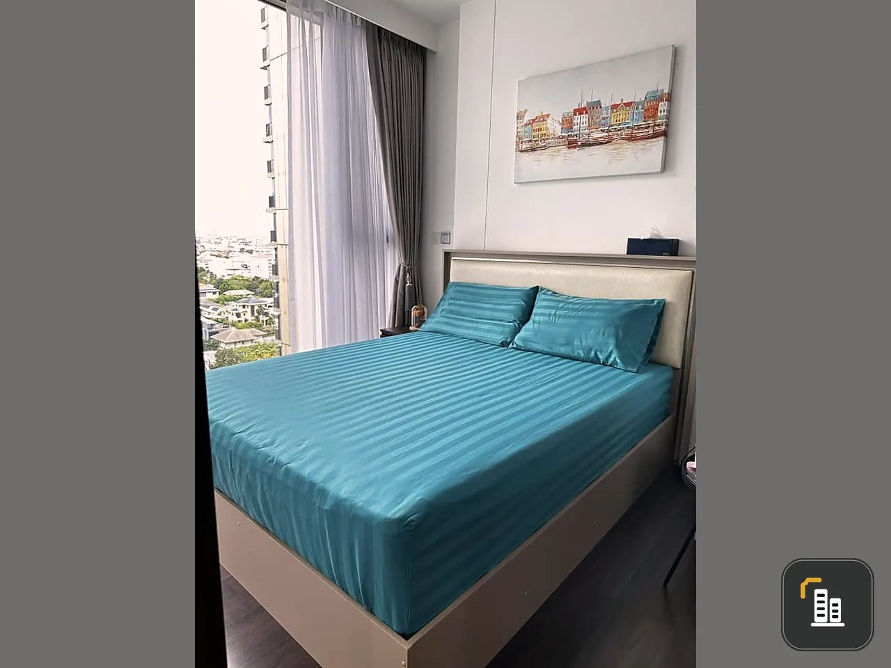 For rent: Wisdom Inspire Sukhumvit, spacious room, partitioned, with amenities. Hurry and book now.
