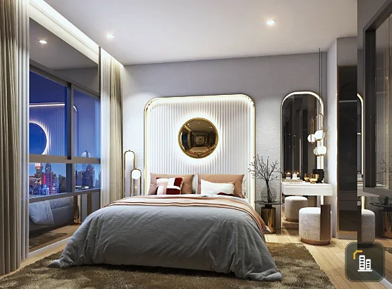 Down payment sale, Ideo Ramkhamhaeng - Lamsalee Station, 22nd floor, fully furnished room, great view, hurry up and reserve, become the owner.