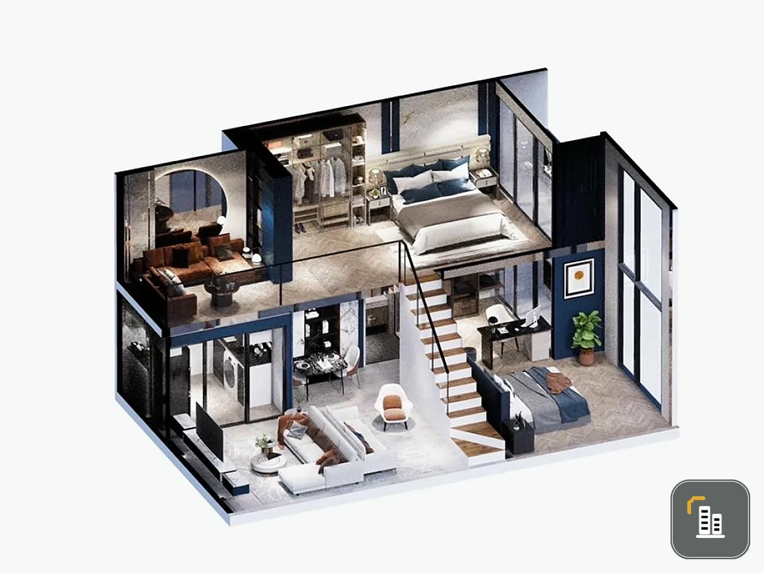 Down payment sale Origin Plug and Play Sirindhorn Station Duplex room, spacious, great view, interested, book now.
