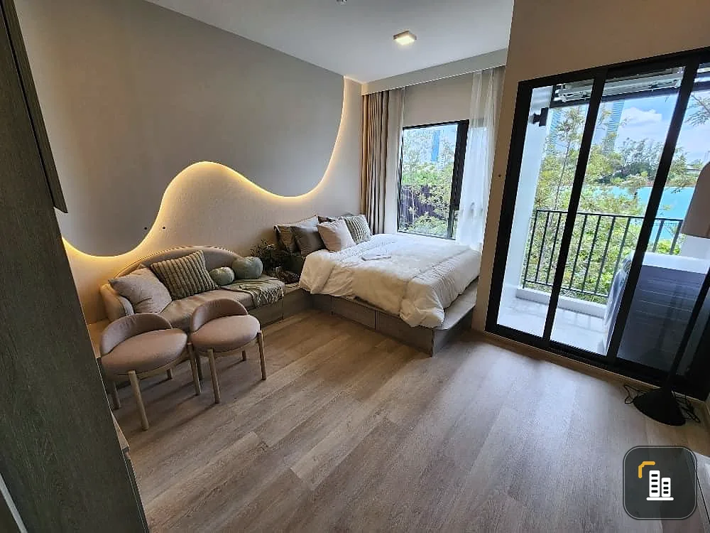 Down payment sale, Cobb Ratchada-Rama 9, 6th floor, studio room, fully furnished, ready to move in, hurry to reserve, become the owner.
