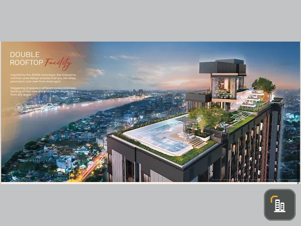 Selling down payment, Life Charoen Nakhon - Sathorn, corner room, 2 views, 18th floor, 100% river view. I must say you have to pay a visit.