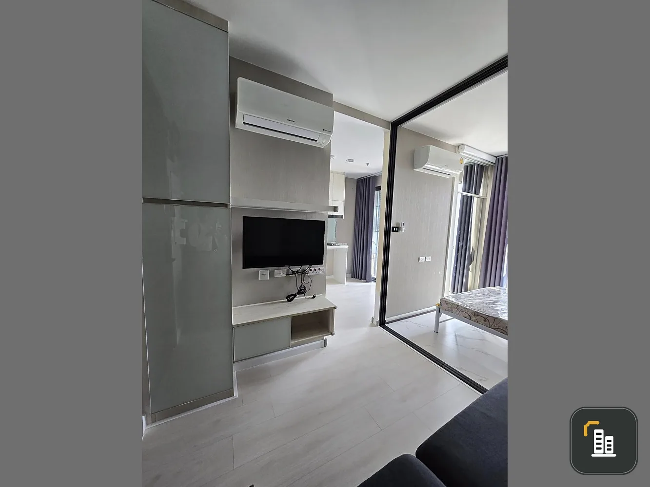 For sale: JW Station at Ram Intra, north-facing room, no sun, cool and comfortable, 17th floor, you can't miss this opportunity to reserve.