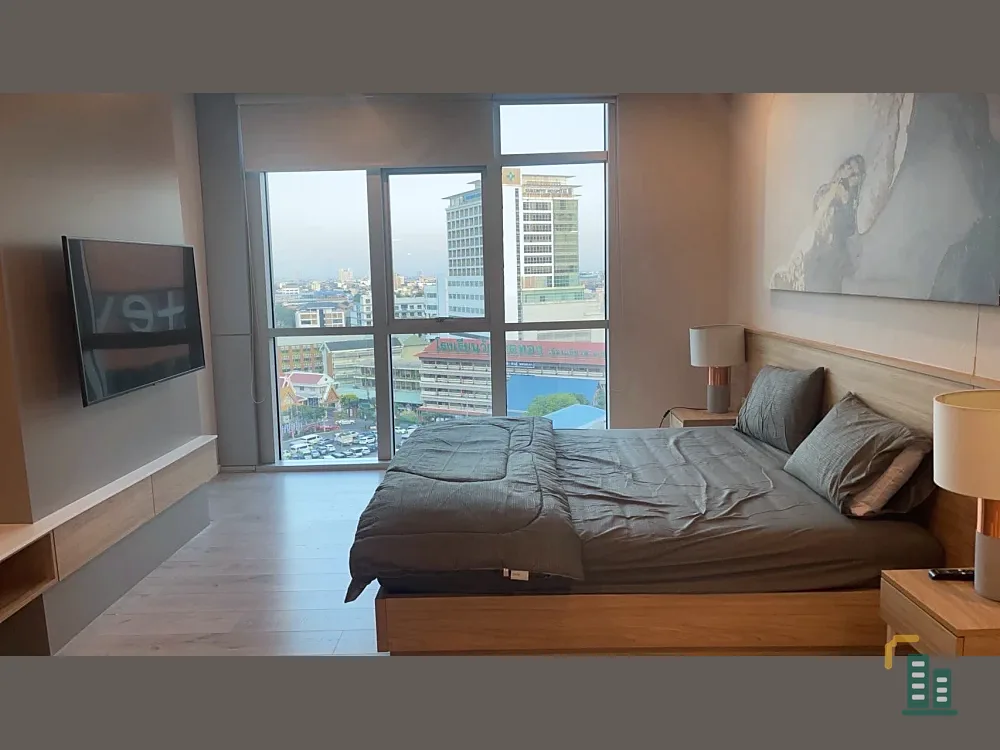 For rent: Nusasiri Grand, 10th floor, 2 bedroom style, fully furnished, ready to move in, book now, don't miss out.