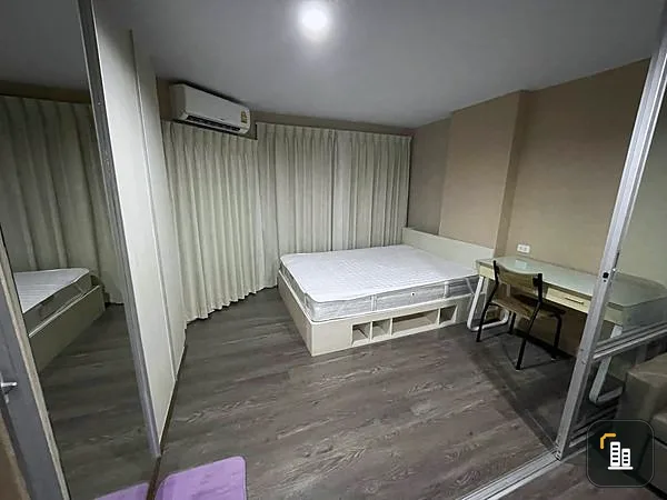 For sale, for rent, Swift Condo ABAC Bangna, 7th floor, Building E, swimming pool view, fully furnished, ready to move in