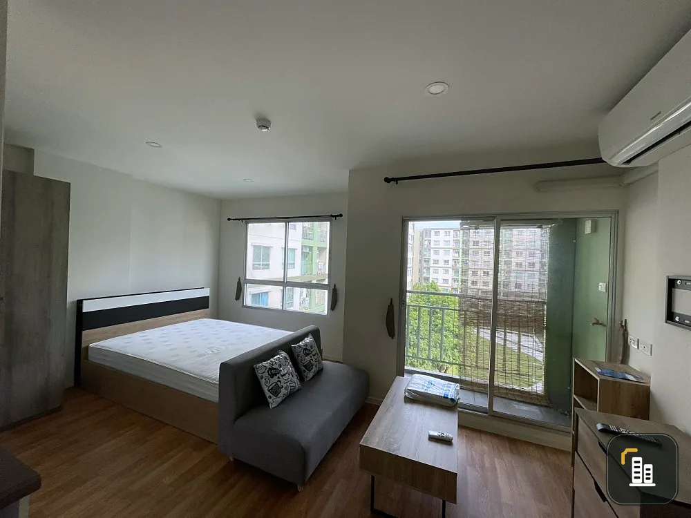 For sale: Lumpini Ville Phra Nang Klao-Riverview, 5th floor, garden view, quiet, not stuffy, not hot, fully furnished, urgent!