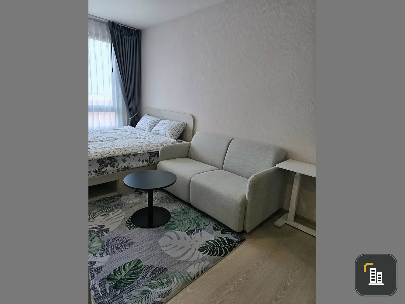For rent: D Condo Hype Rangsit, 7th floor, outside view, fully furnished room, ready to move in, book now, don't wait.