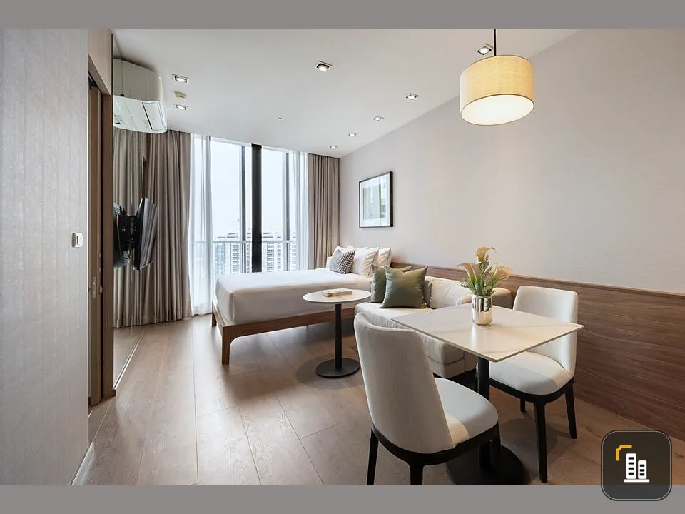 For rent: Park 24 Origin Phrom Phong, studio room, 29 sq m., fully furnished, just come and move in.
