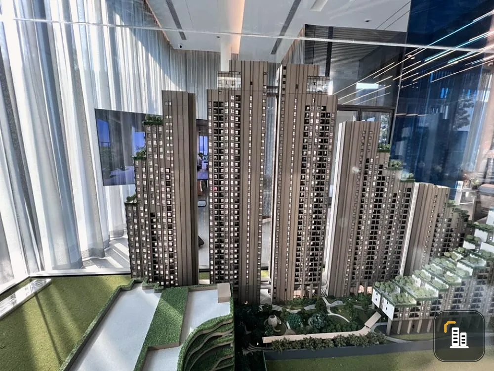 Down payment sale, New Riverrest Rat Burana, corner room, 19-storey building, high floor, river view, come and own today.