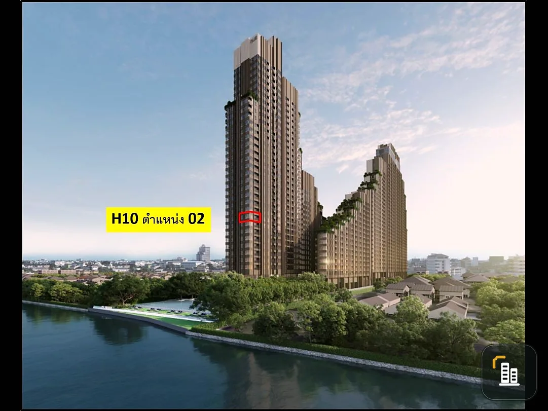 Selling down payment, New Riverrest Rat Burana, No. 10, corner room, full river view on both sides, hurry and buy.