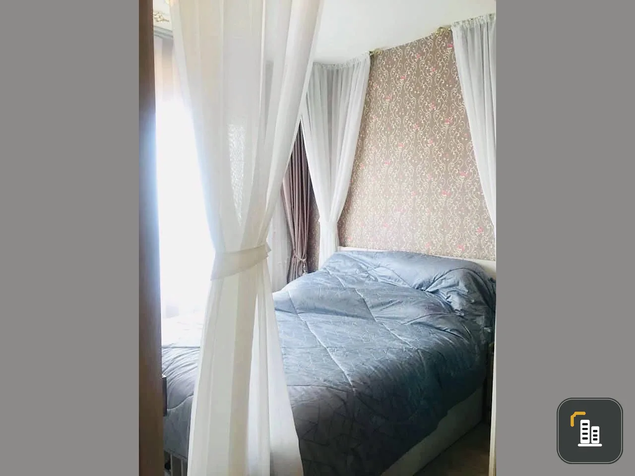 For sale: Aspire Ratchada-Wong Sawang, beautiful city view from high angle, 21st floor, wallpapered throughout the room, hurry and reserve now!