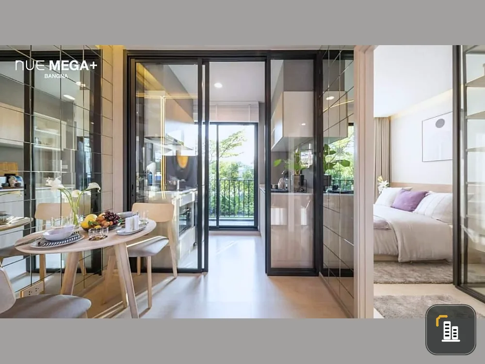 Selling down payment Noble New Mega Plus Bangna, 14th floor, 1 bedroom, city view, very beautiful, hurry up and become the owner.