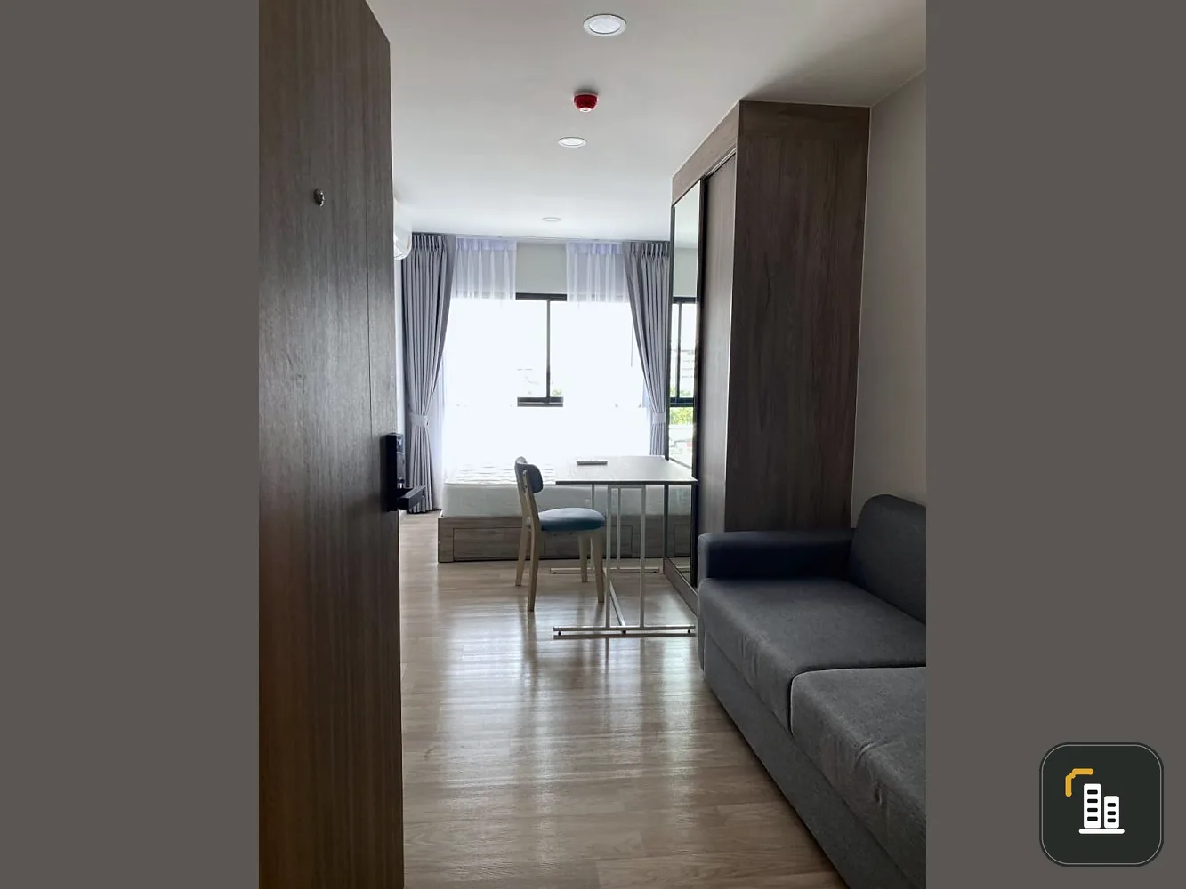 For sale rent Plum condo sukhumvit 97.1 Studio room, 6th floor, comes with facilities, good price, hurry and book.
