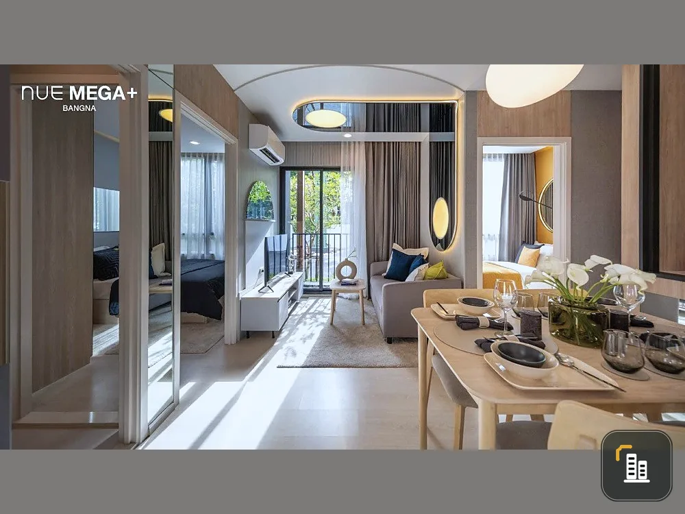 Selling down payment Noble New Mega Plus Bangna, 14th floor, spacious room, private, fully decorated, don't want to miss out, hurry and book now.