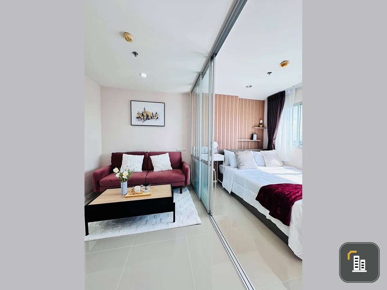 For sale: Lumpini Condo Town, North Pattaya, Sukhumvit (North Pattaya), 12A floor, fully furnished room, ready to move in, reserve now!