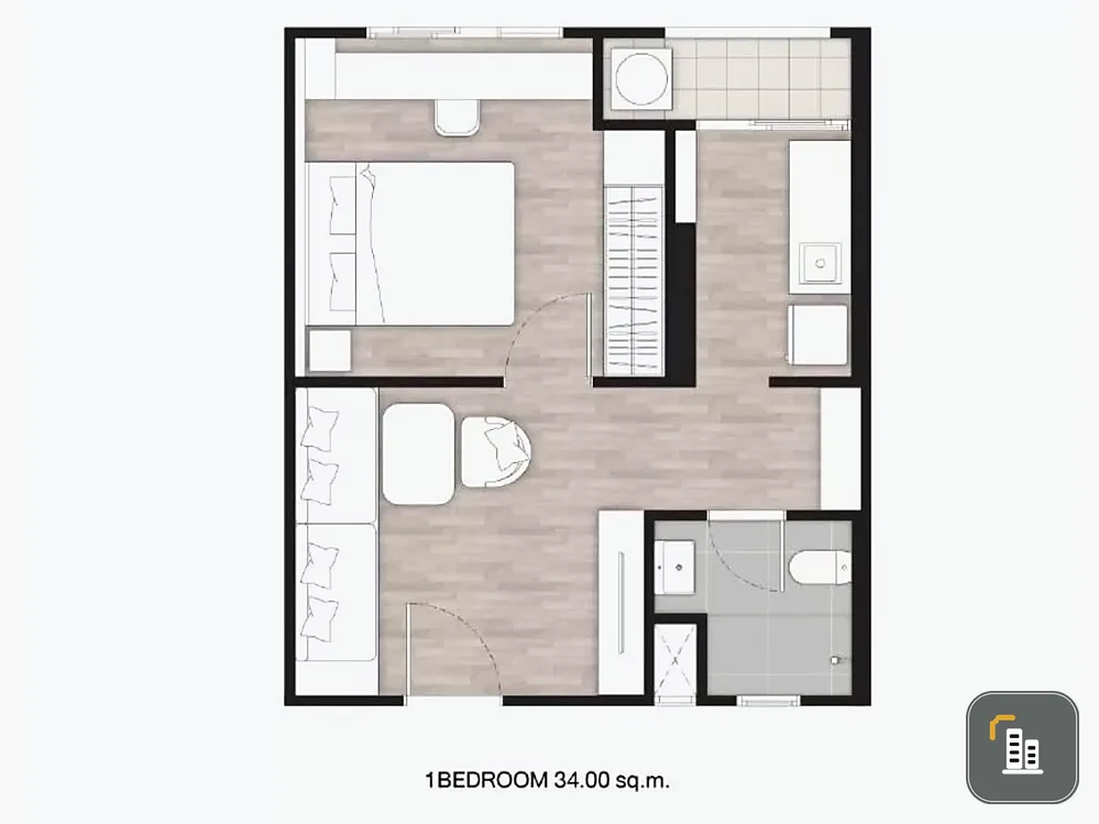 Selling down payment!! Condo PARK 168 ONNUT19 (Park 168 On Nut 19) the owner sells it himself. Selling down payment at a loss, corner room, please inq