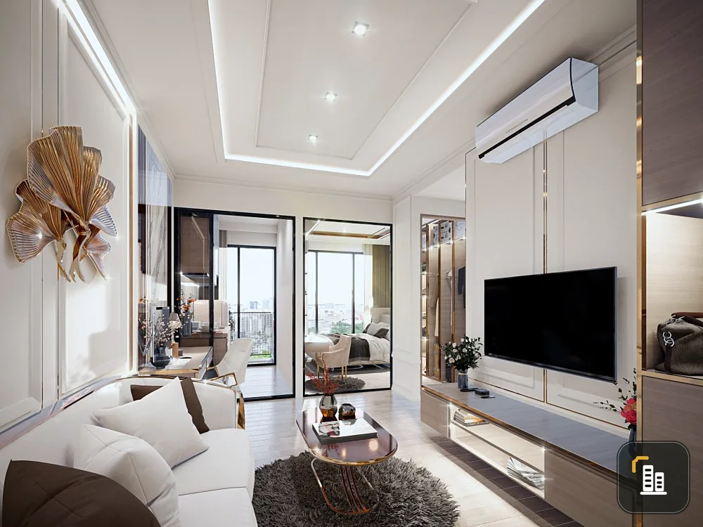 Selling down payment, So Origin Phahonyothin 69 Station, 12th floor, spacious room, lots of freebies, hurry and come be the owner.