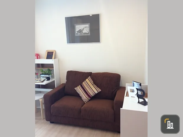 For sale: The Base Chaengwattana, 12A floor, spacious room with facilities. Don't wait, book now.
