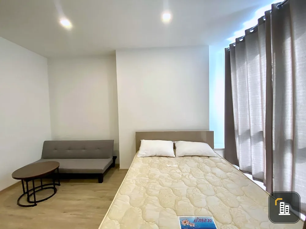 For rent!! Condo The Rich Rama 9-Srinakarin, 10th floor, beautiful room, ready to move in, complete facilities, hurry to book!!